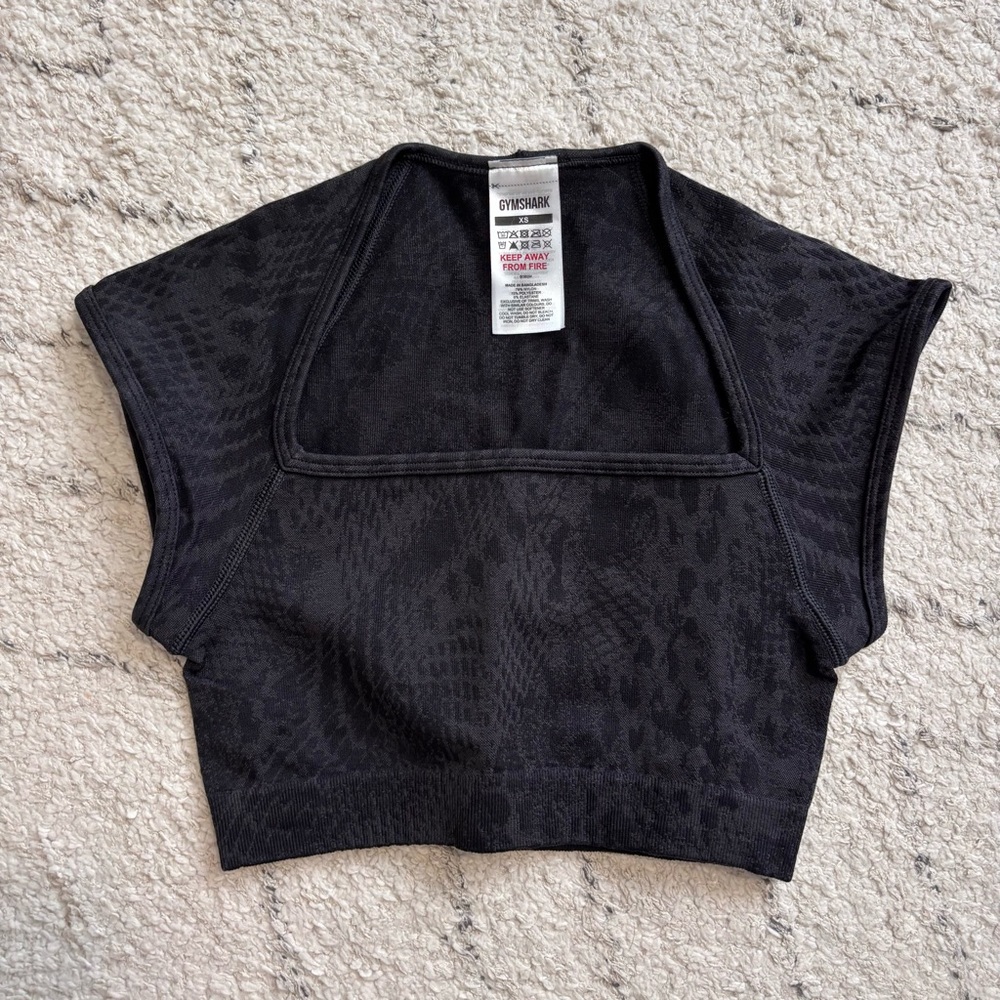 Gymshark Adapt x whitney Animal Seamless Crop top